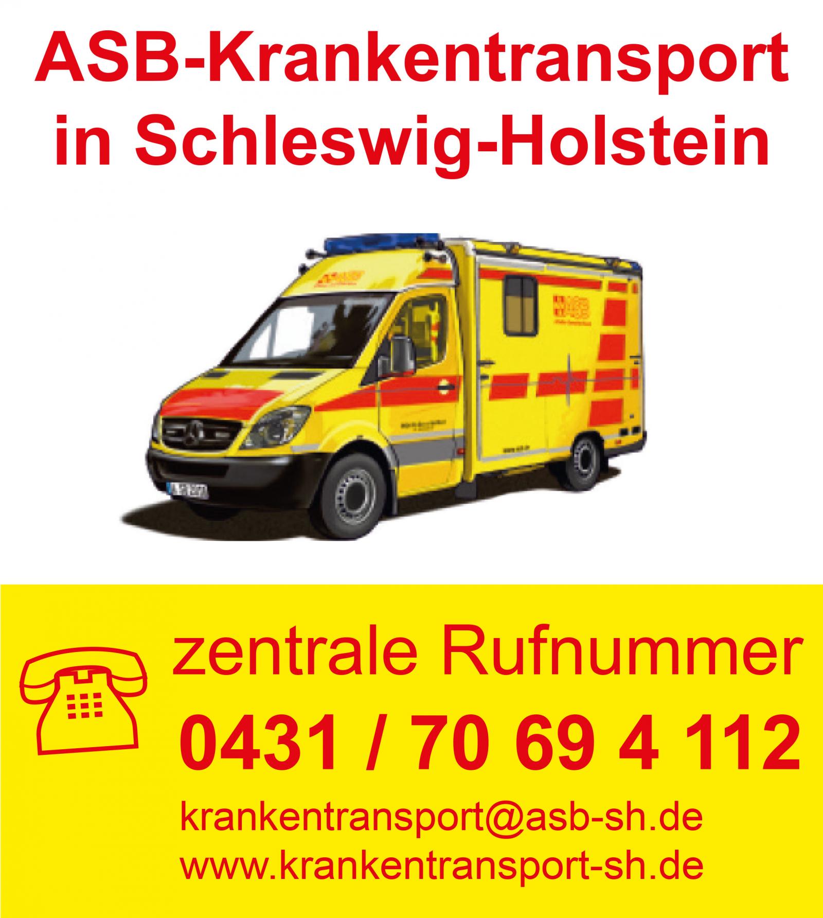 ASB-Krankentransport in Schleswig-Holstein