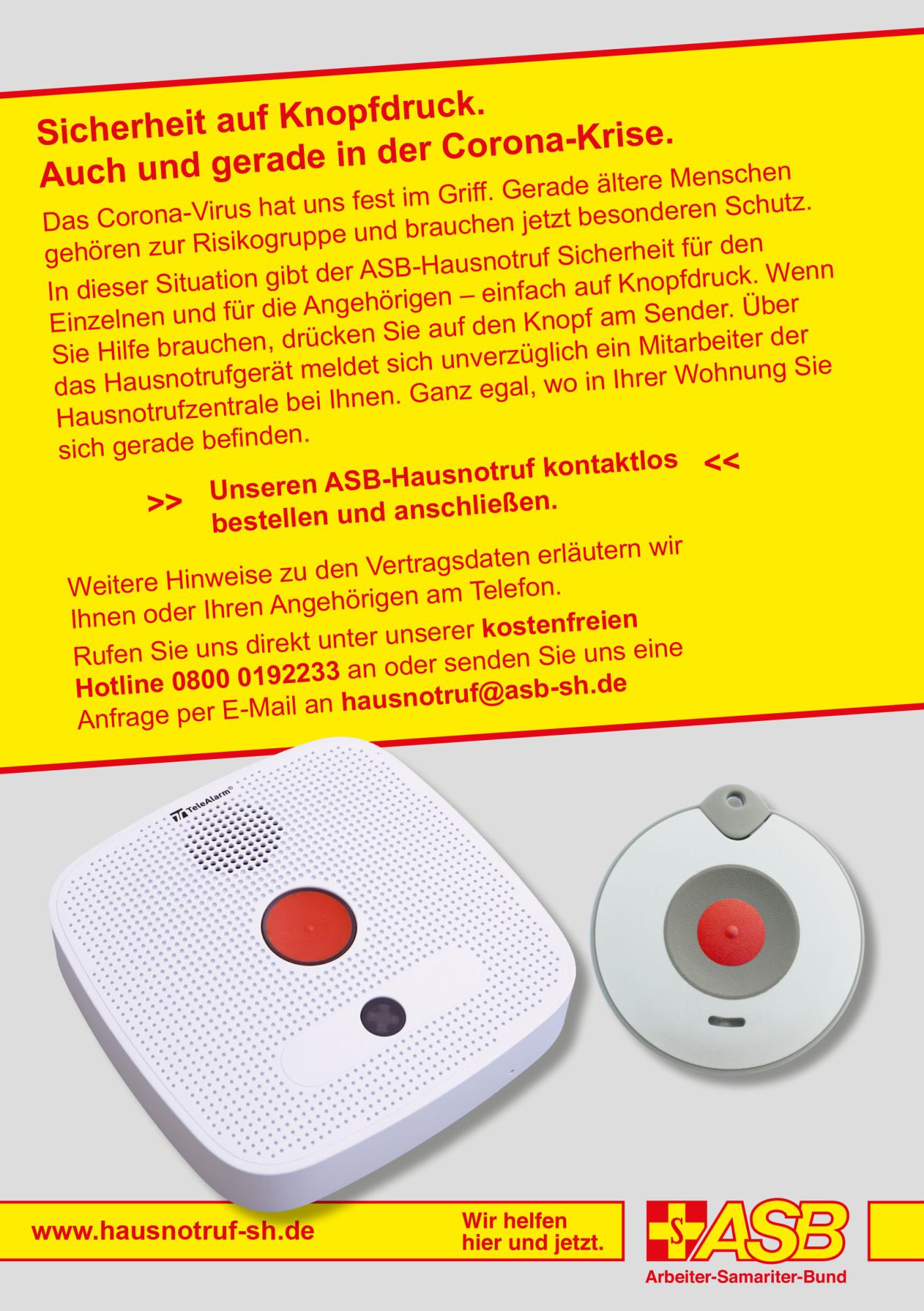 Hausnotruf | Arbeiter-Samariter-Bund Schleswig-Holstein