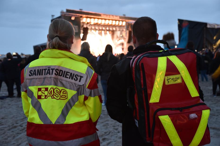 ASB-Sanitäterinnen bei Stars at the Beach