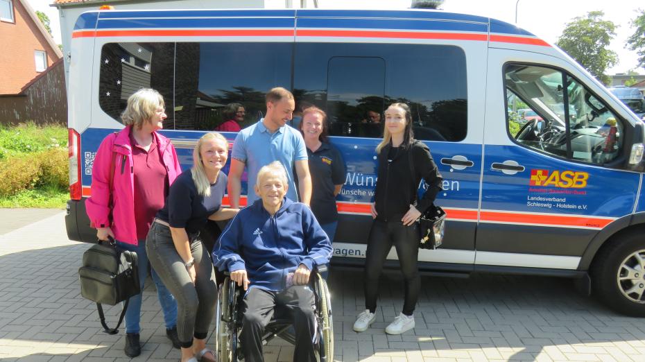 Unser Fahrgast zusammen mit seiner Familie