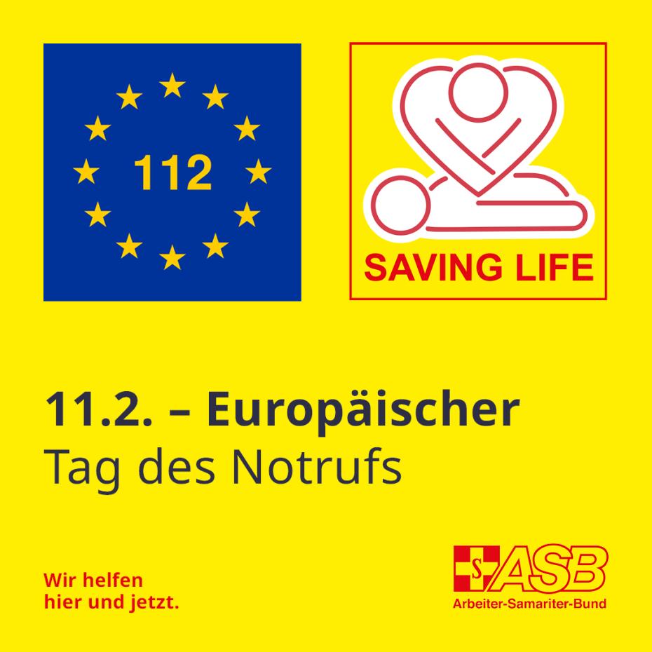 Europäischer Tag des Notrufs und SAVING LIFE