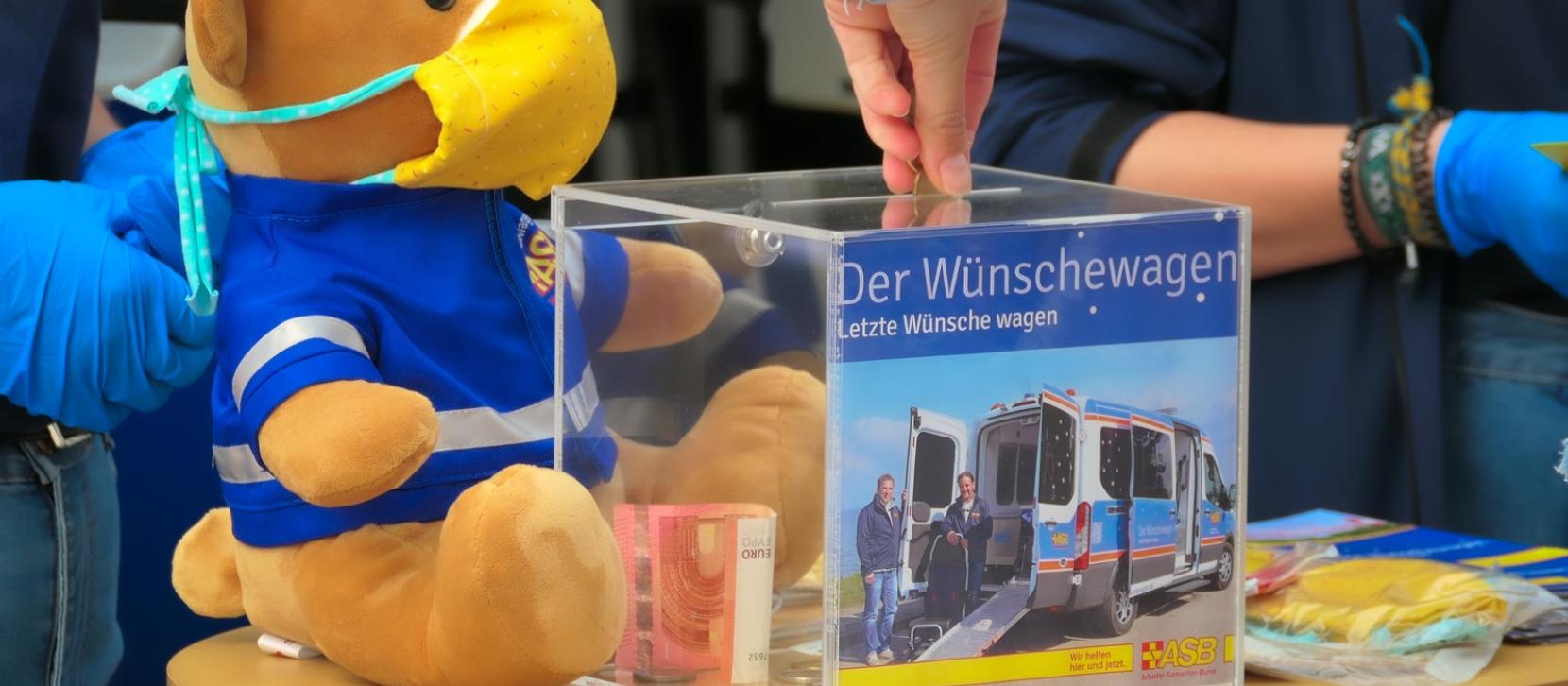 Spendenbox Wünschewagen